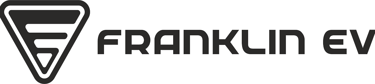 Franklin EV logo with a stylized triangular emblem and modern text.